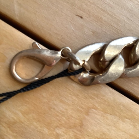 ZARA Heavy Gold Tone Webbed Chain Belt OS - Picture 9 of 15